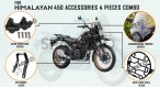 Fit For Royal Enfield New Himalayan 450 Accessories Combo Pack 4 Pcs - SPAREZO